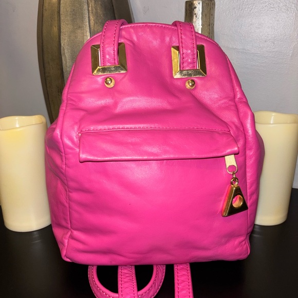 Handbags - Pink Leather Crossbody Bag